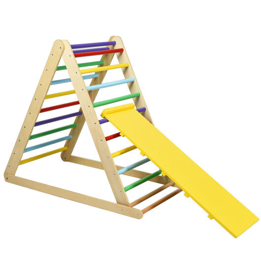 Foldable Wooden Climbing Triangle Indoor Home Climber Ladder - BIG FRENCHIES