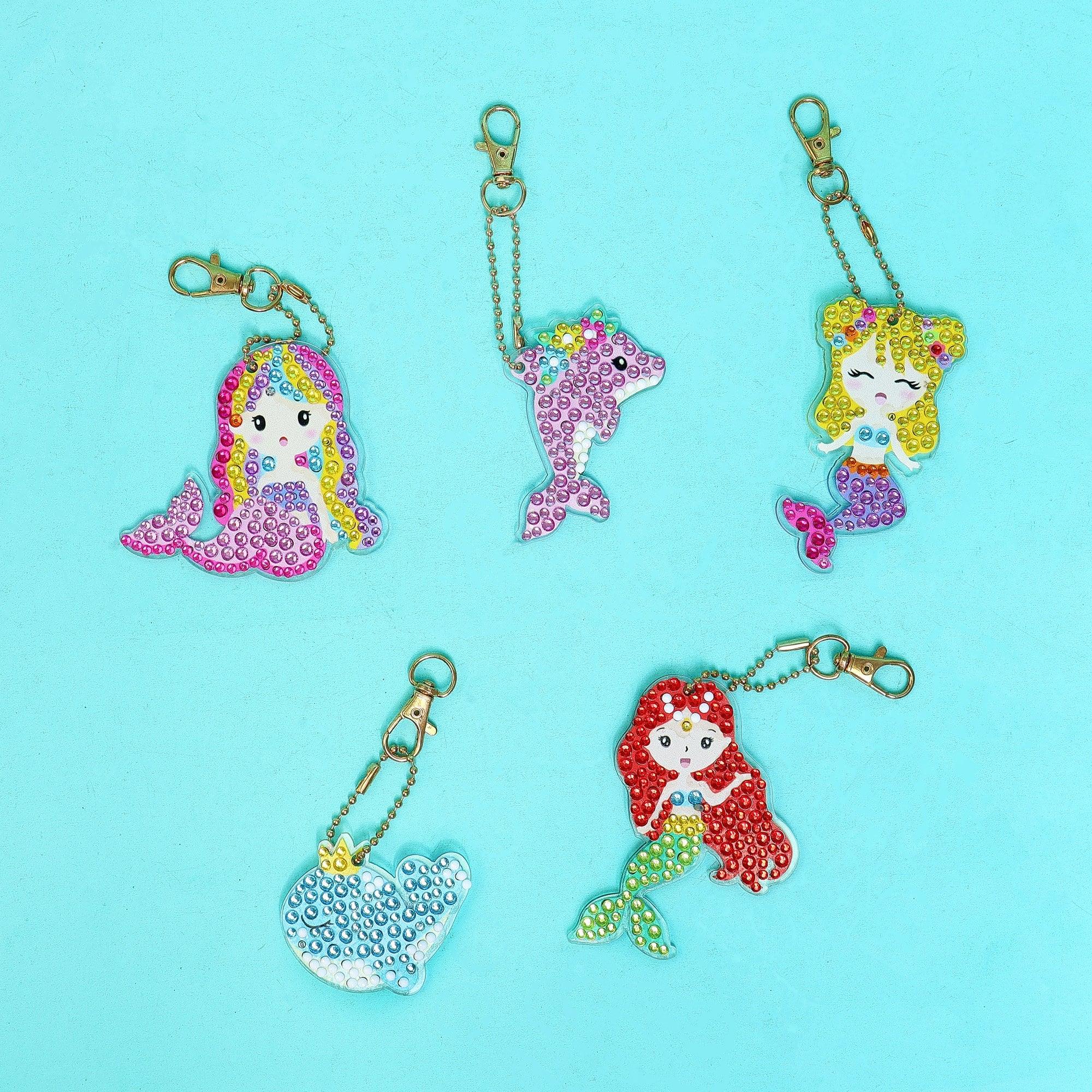 Adorable Keychains Diamond Art Kit – Mermaid (Set of 15) - BIG FRENCHIES