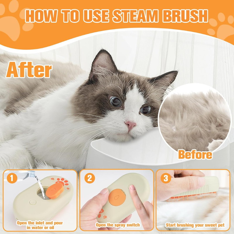 GroomBrush-The All-in-One Pet Gromming Mist Brush - BIG FRENCHIES