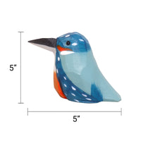 Hand-Carved Wooden Bird Figurine – Hummingbird - BIG FRENCHIES