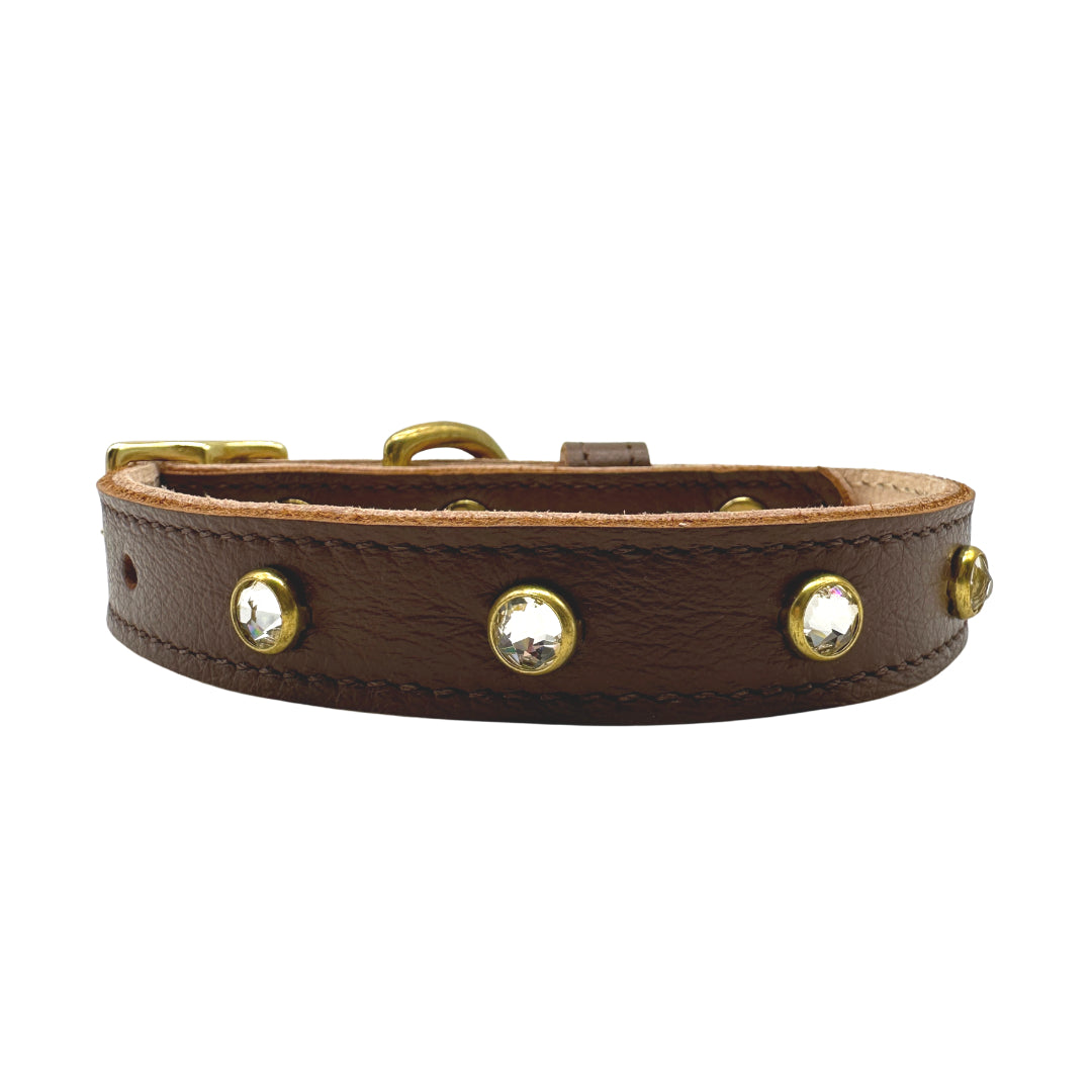 Plain Leather Dog Collar - BIG FRENCHIES