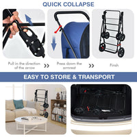 4-in-1 Double Pet Stroller with Detachable Carrier and Travel Carriage - BIG FRENCHIES