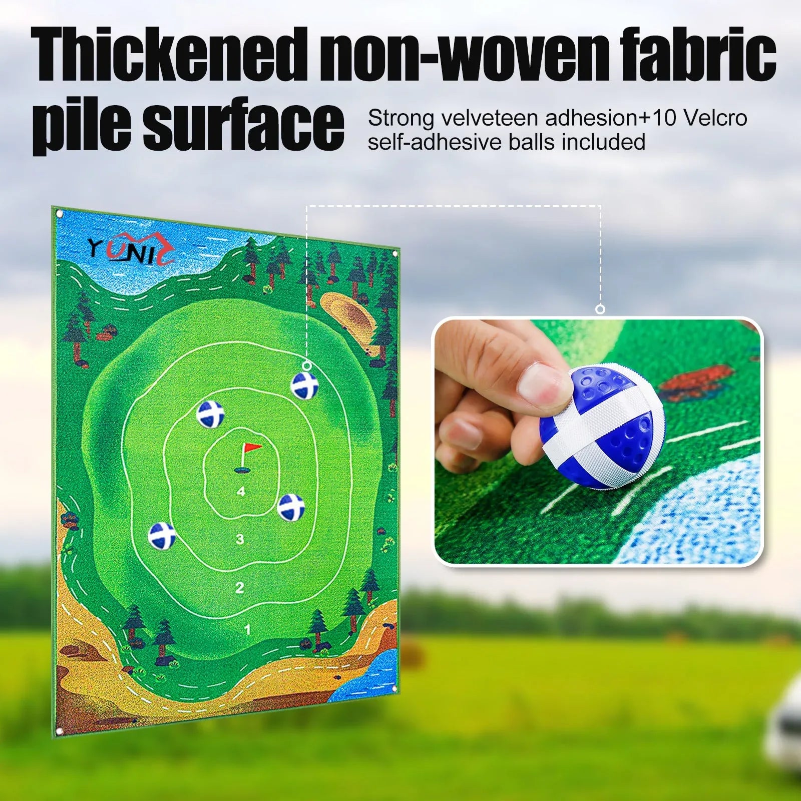 Chip N' Stick Golf Games with Chip N' Stick Golf Balls - BIG FRENCHIES