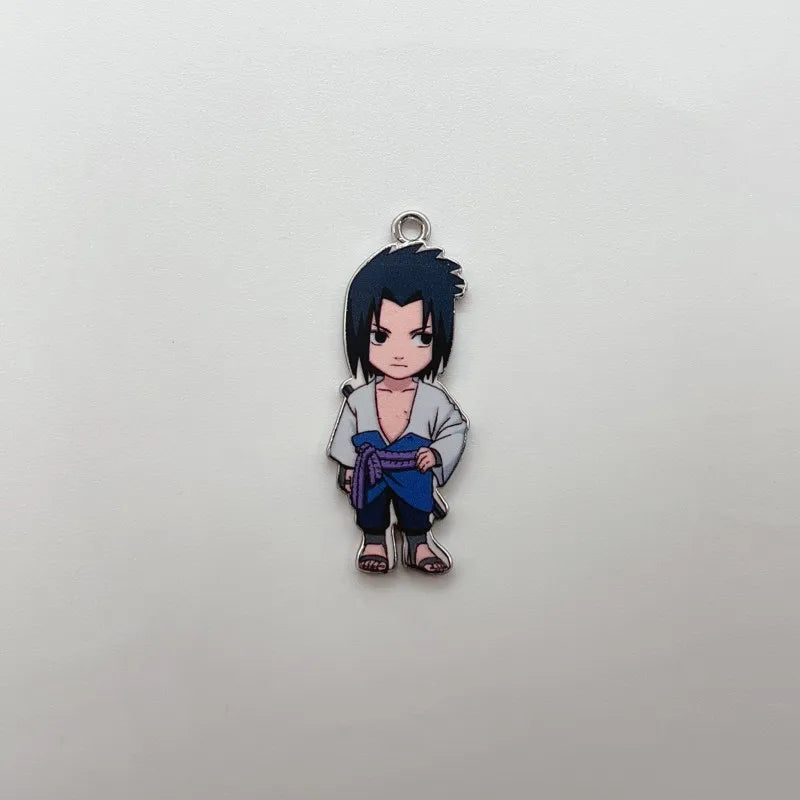 7 PCS Naruto Key Chain Charms, Anime Cartoons Character Alloy Charms Pendant