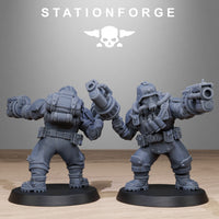3D Printed GrimGuard Jungle Fighter Mutants x10 by StationForge Miniatures
