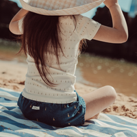 The Printed Romper - Mini Sailboat