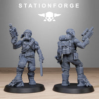 3D Printed GrimGuard Jungle Fighters by StationForge Miniatures