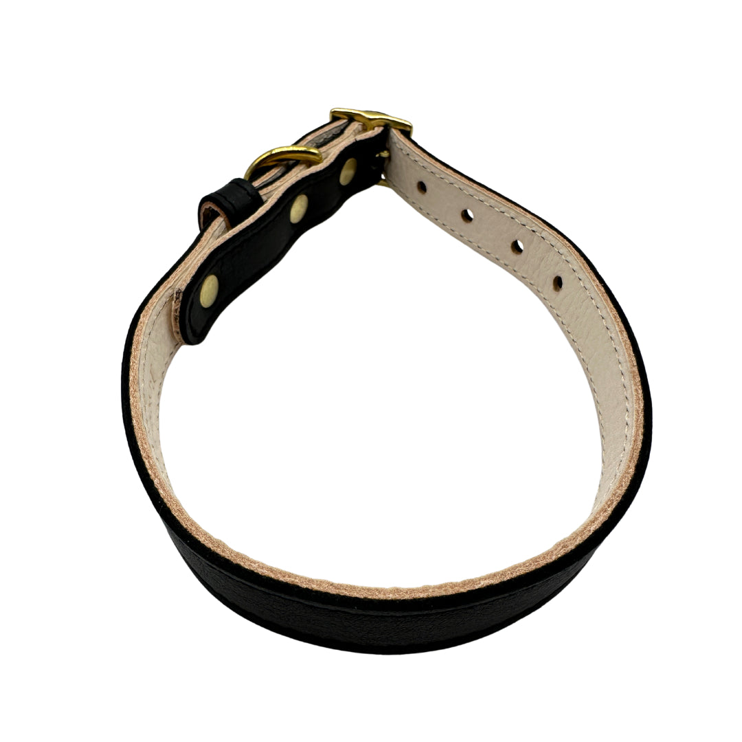 Plain Leather Dog Collar - BIG FRENCHIES