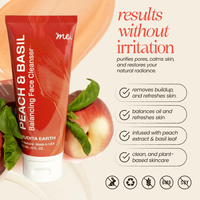 Peach & Basil Balancing Face Cleanser - BIG FRENCHIES