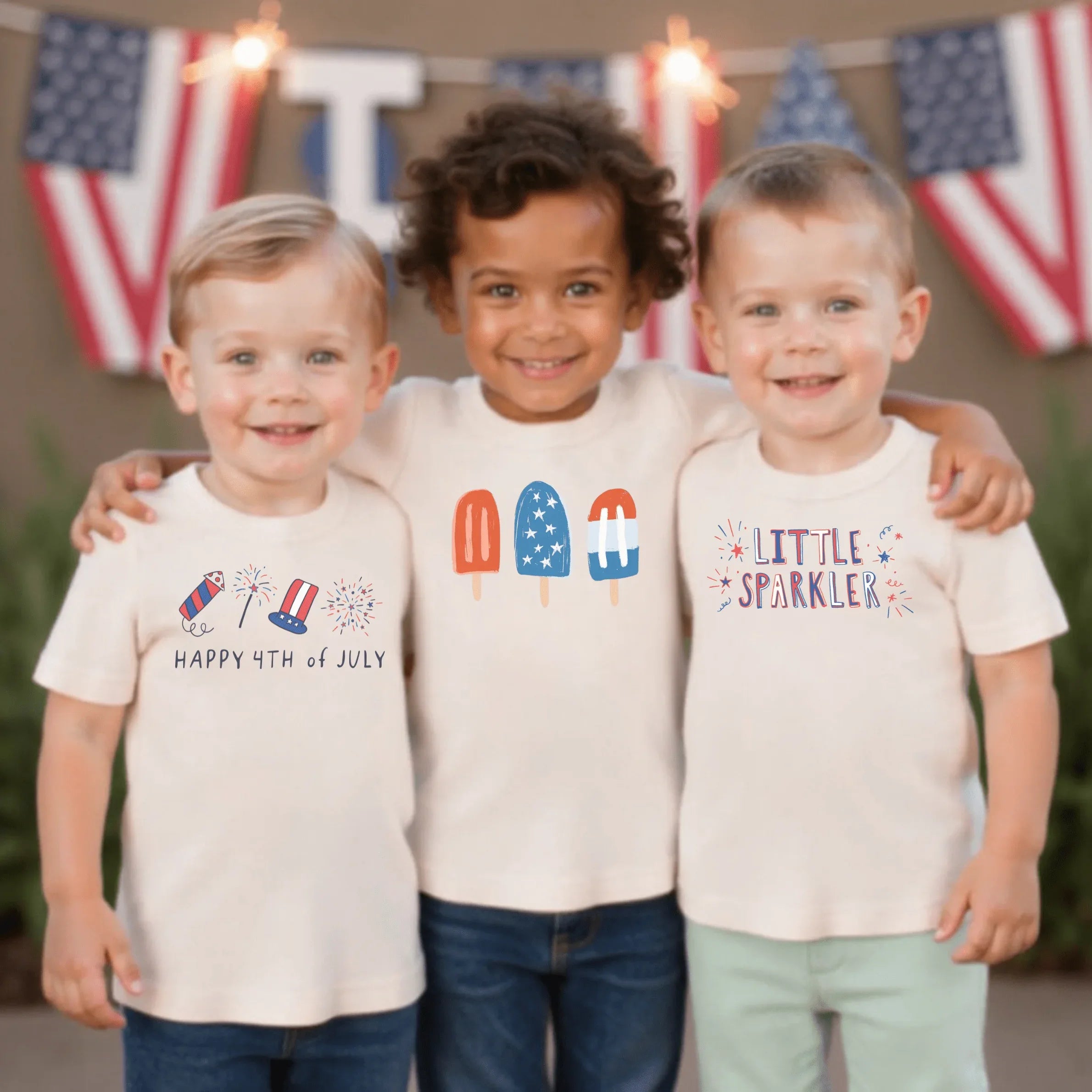 short sleeve pajama set | popsicles - BIG FRENCHIES