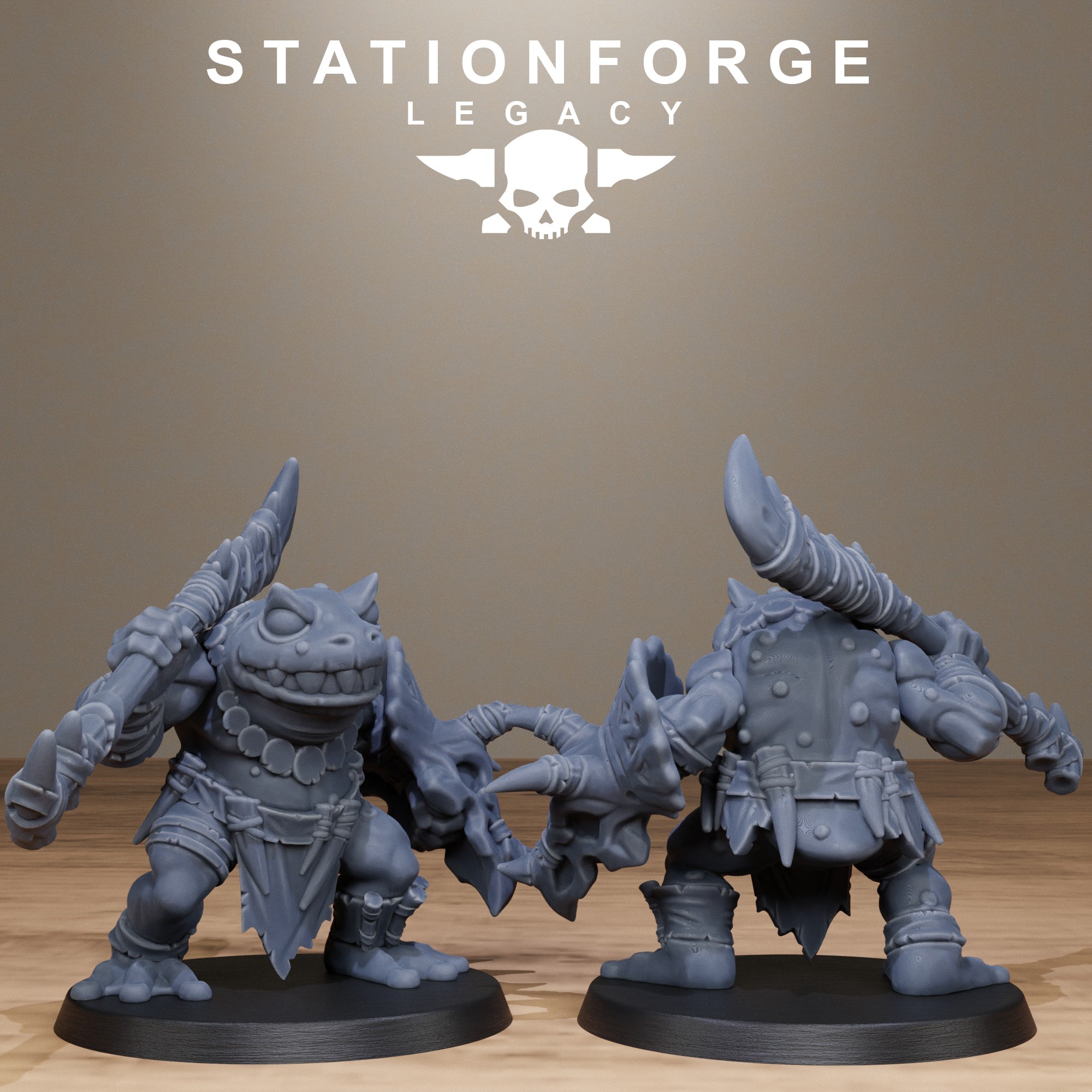 3D Printed Bogkin Heavies by Stationforge Miniatures