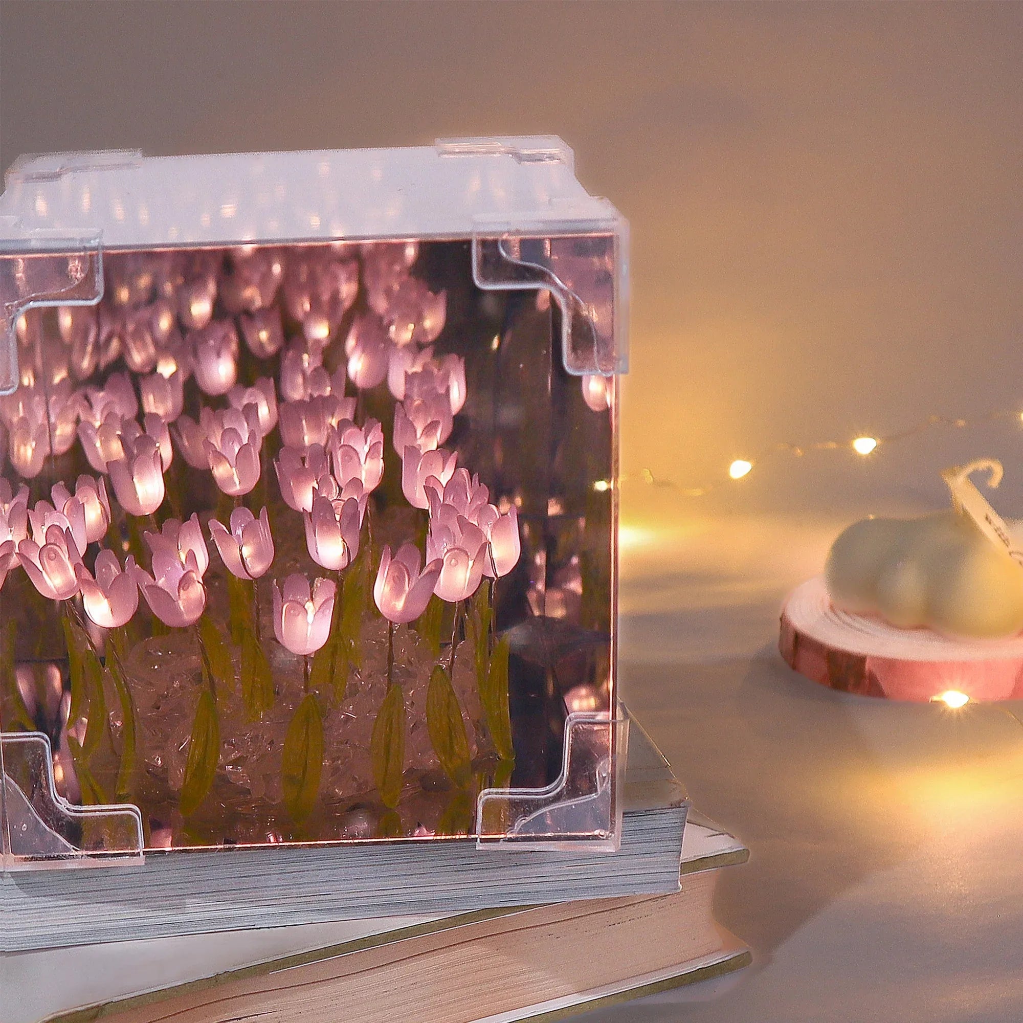 Tulip Mirror LED Night Light - Purple - BIG FRENCHIES
