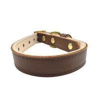 Plain Leather Dog Collar - BIG FRENCHIES