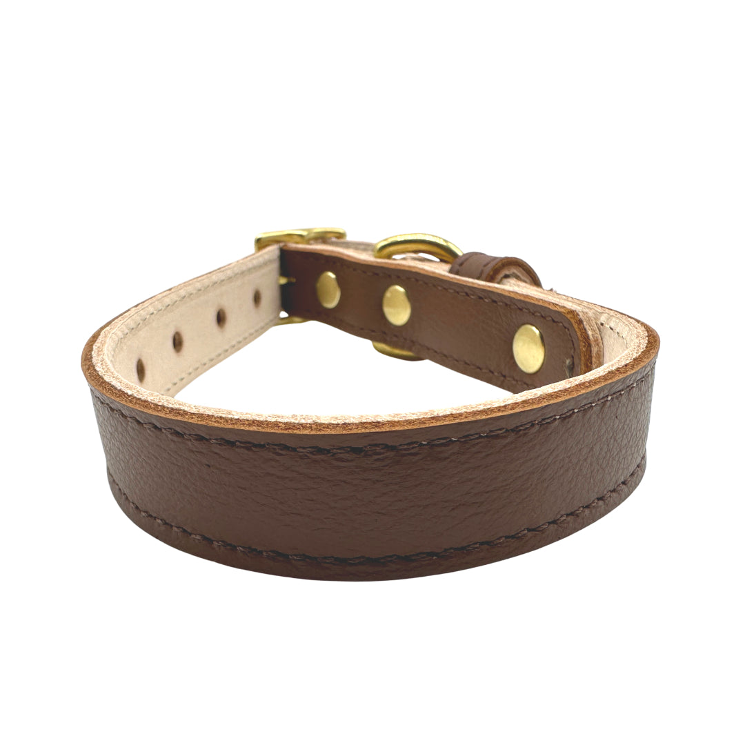 Plain Leather Dog Collar - BIG FRENCHIES