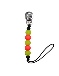 Glow in the Dark Pacifier Clip // Yellow & Neon Pink - BIG FRENCHIES