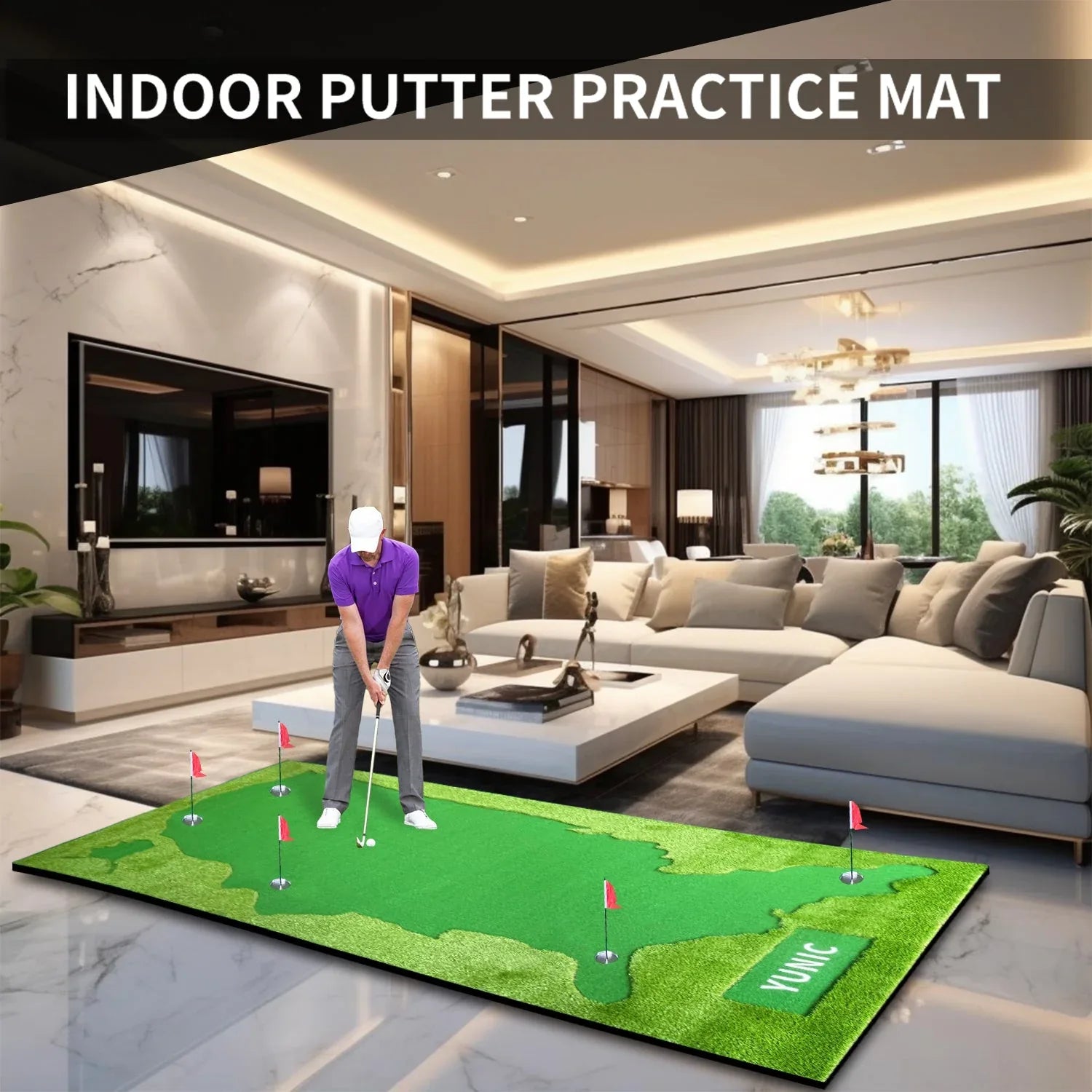 Golf Putting Green (16ft, Style US Map) - BIG FRENCHIES