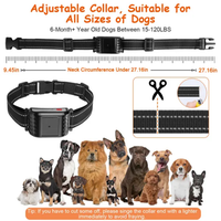 990FT Range Dog Wireless Fence Remote Training Collar IPX6 Waterproof Receiver With 0-9 Levels Beep Vibration Shock Mode