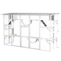 Cat Window Box , Large Catio With Shelves & Bridges, Outside Enclosure For Multiple Cats, Multiple Packages Shipped. Ple