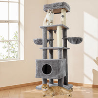 Gardner Pets Large Cat Tree For Medium To Large Cats, Heavy-Duty Cat Tower With Scratch Post And Washable Top Perch. Sel