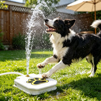 Dog Water Fountain Outdoor,No Electricity Step-On Activated Pet Sprinkler,Paw-Controlled Drinking Dispenser for Large & 