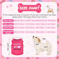 Dog Shirts 6 Pack Puppy Clothes Small Dog Vest Cute Pet Apparel Summer
