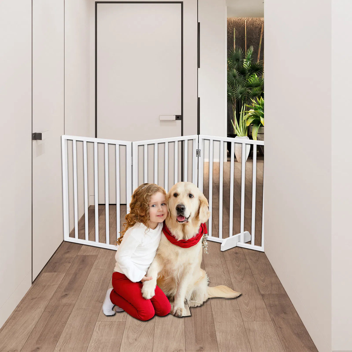 The Wooden Dog Fence White