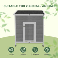 Duck Coop With Openable Roof