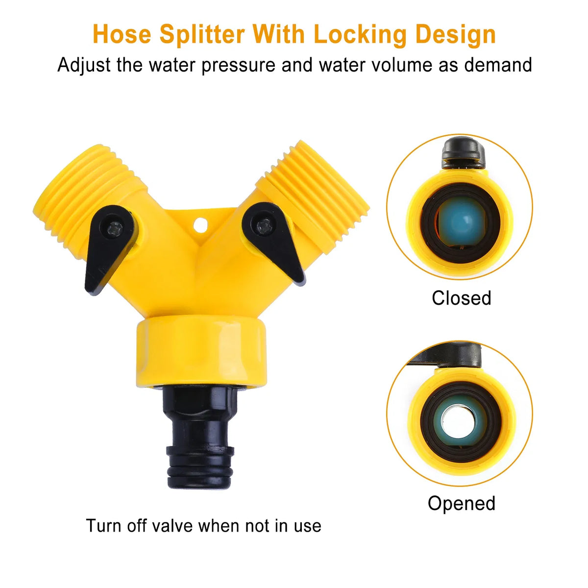 Step Activated Dog Water Dispenser, Outdoor Pet Drinking Fountain with 2-Way Water Splitter, Iron Build for Backyard Gar
