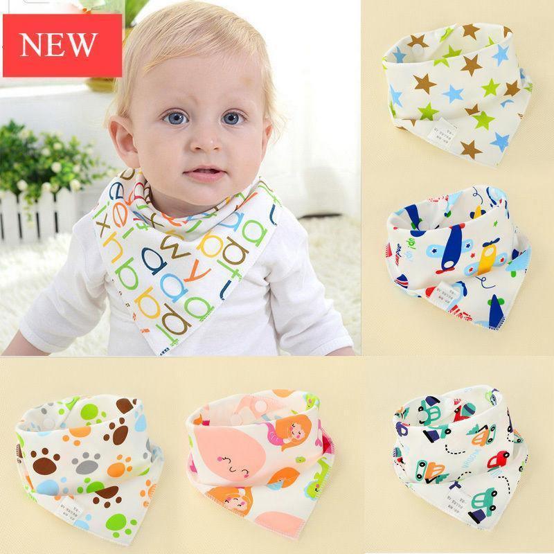 Infant Kids Baby Unisex Feeding Saliva Towel Dribble Triangle Bandana Bibs Burp Cloths Baby Gifts - BIG FRENCHIES
