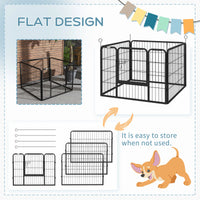 Metal Pet Playpen with Gate Indoor Outdoor for Small Animal