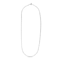 Sterling Silver Rhodium Plated Paperclip Chain (1.8 mm)