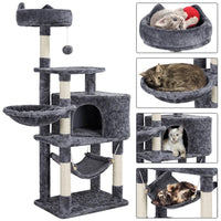 Ultimate 55" Dark Gray Cat Tree Tower - The Perfect Playground for Your Feline Friends! - BIG FRENCHIES