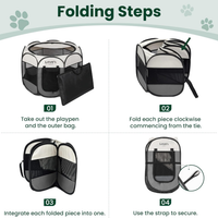 Pet Puppy Dog Playpen, Small Dog Tent Crates Cage Indoor Outdoor, Portable Playpen For Cat, Foldable Dog Kennel Playpen 