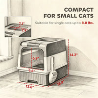Cat Litter Box 18.9 Inches