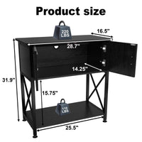 Fish Tank Stand Metal Aquarium Stand for 20 Gallon Long with Accessories Storage - BIG FRENCHIES
