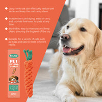Cotton Rope Carrot Dog Teething Toy, Durable Chew Toy For Puppy Teeth Cleaning & Gum Massage