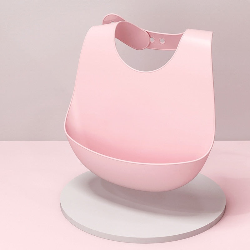 Baby Waterproof And Stain-resistant Food-grade Silicone Bib