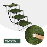 Foldable Dog Ramp For Cars, SUVs, Trucks, Portable Pet Dog Stairs For Large Dogs With Non-Slip Surface Reinforced Design