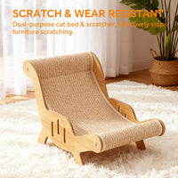 C-type all inclusive sisal cat lounge chair - integrated aesthetic, a natural decompression and relaxation place for cat