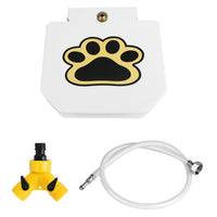 1Pc Dog Water Fountain Outdoor Dog Pet Water Dispenser Step-on Activated Sprinkler With Interactive Paw Pedal Valve For 