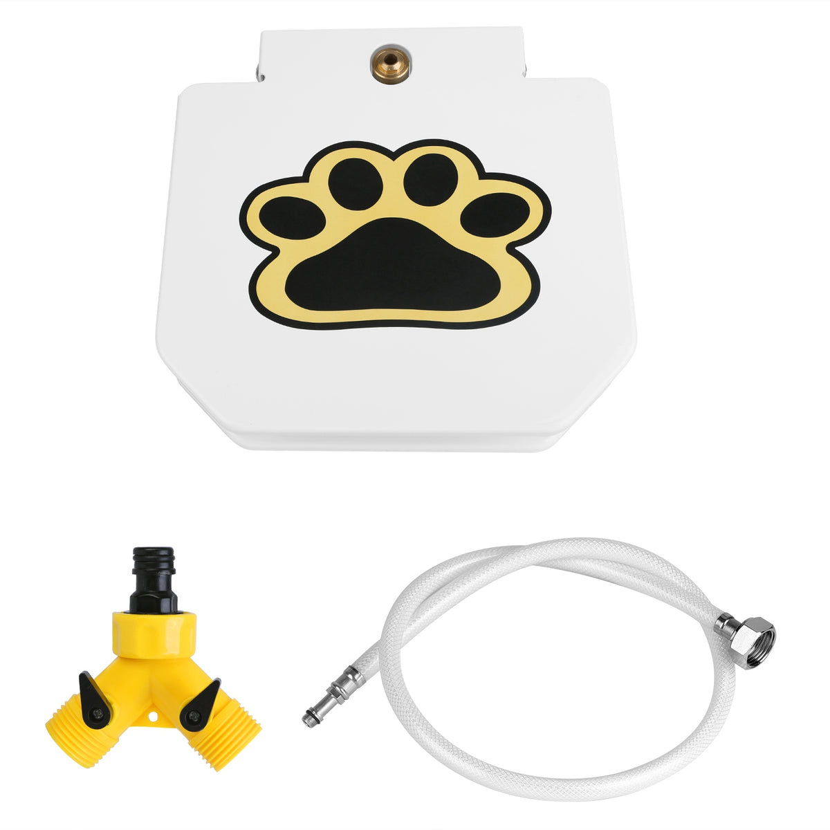 1Pc Dog Water Fountain Outdoor Dog Pet Water Dispenser Step-on Activated Sprinkler With Interactive Paw Pedal Valve For 