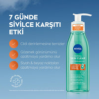 NIVEA Derma Skin Clear: Acne Face Wash & Pore Minimizing Toner Set | Deep Cleansing, Blemish Control, Dermatological Skincare