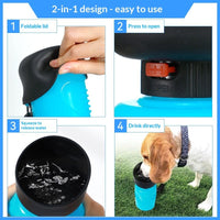 Portable Squeeze-style Dog Water Bowl And Cat Drinking Fountain