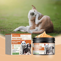 Pet Itch & Allergy Relief Cream, Soothing Skin For Dogs & Cats, Natural Herbal Extracts For Itch, Bites & Irritated Skin