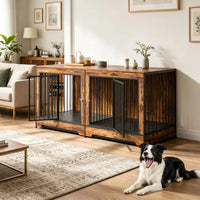 Dog Crate Furniture with Adjustable Divider
