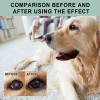 Pet Eye Drops For Dogs & Cats, Gentle Eye Cleaner With Honeysuckle Oil & Blueberry Extract, Soothes Irritation, Tear Sta