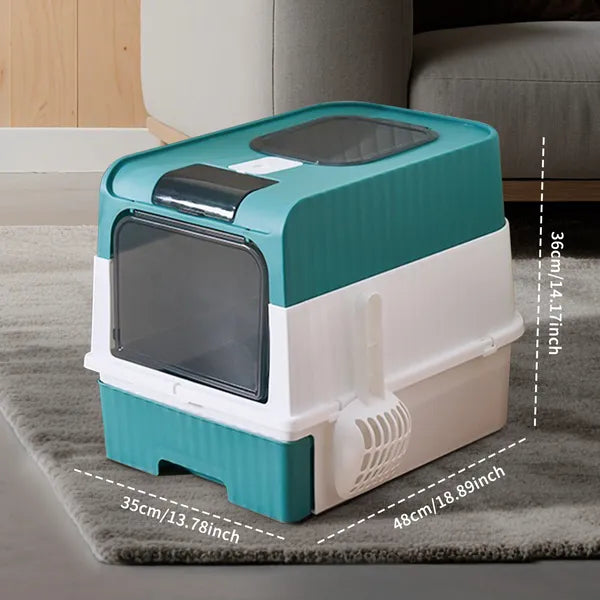 BlueMagic Cube Intelligent Cat Litter Box - Free Hands, Enjoy Pure Life & Automatic Cleaning, Silent Design, Preferred F