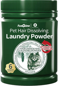 Pet Hair & Odor Laundry Remover Powder|Dissolves Dog & Cat Hair|6-Month Supply
