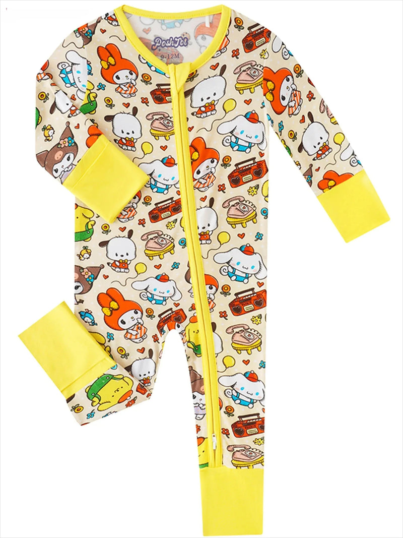 PoshTOT Sanrio Cinnamoroll Bamboo Baby Convertible Zippy Romper - BIG FRENCHIES