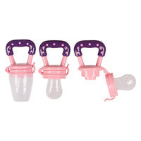 Sevi Bebe Silicone Baby Fruit Feeder & Teether: Safe Introduction to Fruit, Soothes Teething Pain - Pink, EN14372 Compliant